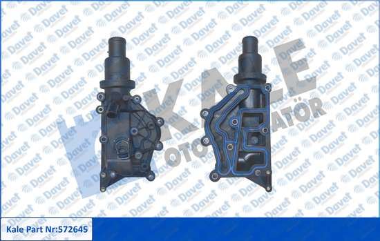KALE 572645 Termostat 89°C Plastik Govdeli Komple Renault Clio Fluence Grand Scenic Laguna Megane